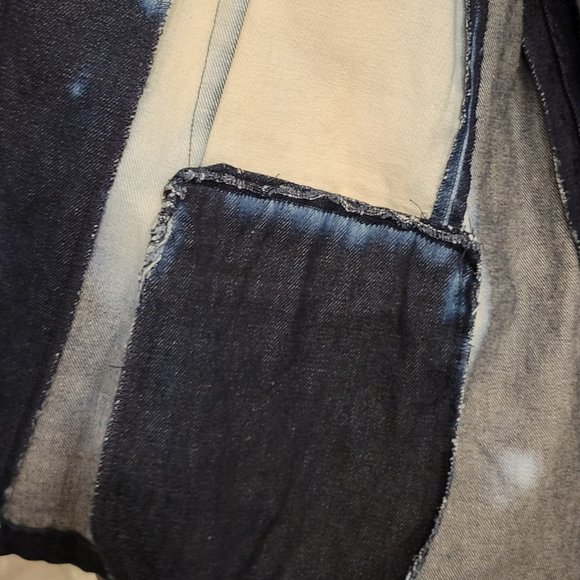 Mychael Knight (Project Runway) Custom distressed Denim Blazer (B59) - Picture 4 of 7